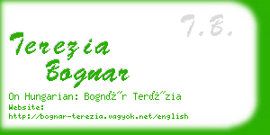 terezia bognar business card